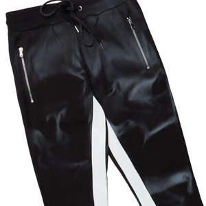 Nuevos pantalones acampanados de dos piezas de peso pesado para hombre, conjuntos de traje para correr, chándales transpirables con estampado de soplo de gran tamaño con logotipo personalizado para hombre - Product Image 6