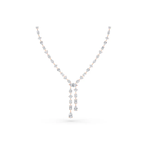 Collier pendentif en or à deux couches en diamant cultivé en laboratoire mixte pour femme Style classique - Product Image 1