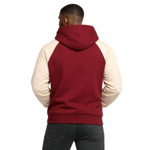 Felpa con Cappuccio Alpha Psi J5 Marrone con Ricamo in Ciniglia, Maniche Raglan, Nupe 1911, Fraternità Greca, Top Premium in Cotone per Uomo - Product Image 2