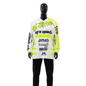 Jersey de Motocross Personalizado, Jersey de Motocross Blanco y Azul, Jersey de Motocross Personalizado de Alta Calidad, Jersey de Motocross Personalizado por Sublimación - Product Image 1