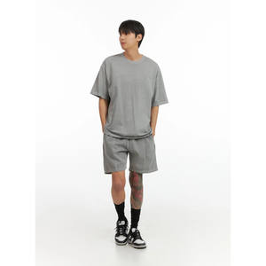 <b>Men's</b> Comfortable Mid 100% Cotton Printed Summer Sport <b>Shorts</b> Solid Pattern Streetwear Basketball <b>Shorts</b> Waterproof Breathable - Product Image 5