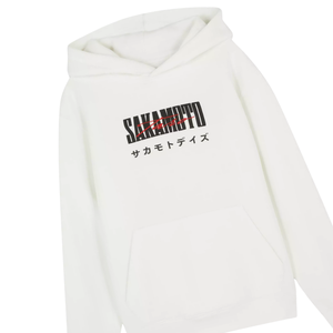 Sakamoto Day Printed <b>White</b> Hoodie Unisex Cotton Fleece Pullover Anime Streetwear Stylish Oversized Warm Winter Casual <b>Sweatshirt</b> - Product Image 2