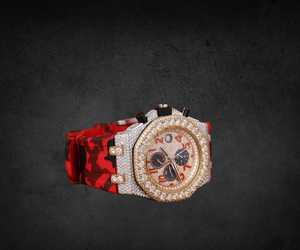 Custom Design 41mm Sport Collection Silicone Rubber <b>Watch</b> Band 21mm Band Width Iced Diamond Finish Antique Mechanical <b>Watches</b> - Product Image 2