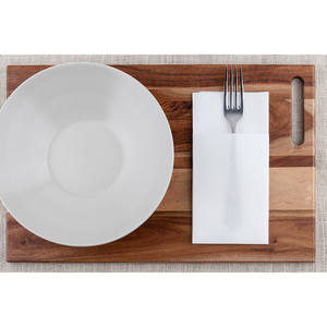 Serviettes de table Kanguro blanches 40x40cm, douces et absorbantes, 480 pièces, B2B - Product Image 2