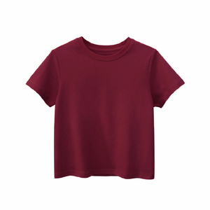 T-shirts courts à col rond pour femmes, t-shirts d'été de haute qualité, respirants, couleur unie, t-shirts courts pour femmes - Product Image 2