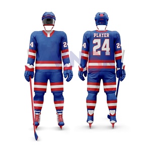 Wholesale High Quality New Adults Wear Comfortable Ice Hockey Uniform Digital Print 100% Polyester Quick Dry Ice Hockey Uniform - Product Image 3