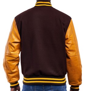 Chaqueta Varsity de Béisbol de Invierno Reversible e Impermeable, con Cuello de Lana, Tallas Grandes, con Parches de Chenilla Bordados Personalizados - Product Image 2