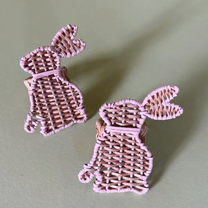 Mignon merveilleux pour la vaisselle décor à la maison beau choix comme cadeau avec anneau de serviette en rotin bord peint à la main - Product Image 1