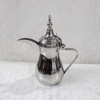 Kualitas tinggi Shiny baja tahan karat Arab Dallah teh kopi Kahwa Pot Premium Arab dllah teh kopi manufaktur