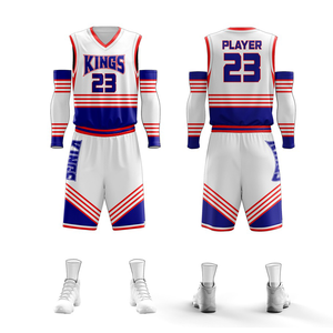 Venta al por mayor de camisetas de baloncesto de diseño personalizado Envío Directo tigres equipo de baloncesto Top y pantalones cortos de baloncesto reversible para la venta - Product Image 3