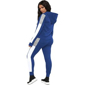 Conjunto de chándal con capucha de Terry de peso pesado para mujer, pantalones de chándal informales de 2 piezas con estampado de algodón 100% para primavera - Product Image 1