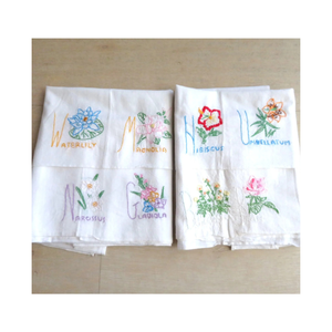 Add Eco Flair 100% Coton Brodé Séchage Rapide Léger Fait à la Main Recyclable 18x28 Occasion Conceptions Sophistiquées Serviettes Cadeaux - Product Image 2