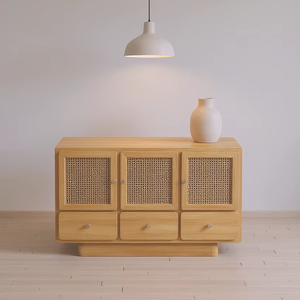 Placard d'accent de rotin de conception moderne de haute qualité pour l'appartement et les meubles d'intérieur - Product Image 1