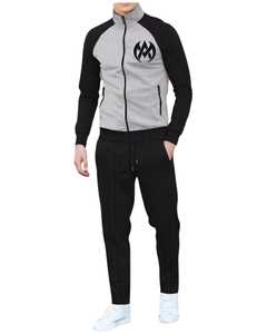 Mens 2 parça eşofman setleri rahat şık Waffle setleri tam Zip <span class=keywords><strong>Mock</strong></span> boyun ceketler ve <span class=keywords><strong>Sweatpants</strong></span> setleri 100% polyester