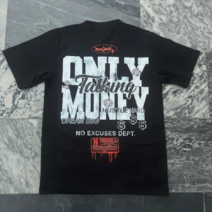 Camiseta de hombre de algodón 100% de peso pesado, ropa de calle con logotipo gráfico personalizado, ropa de uso diario con estampado de pantalla de gran tamaño con ajuste cómodo - Product Image 2