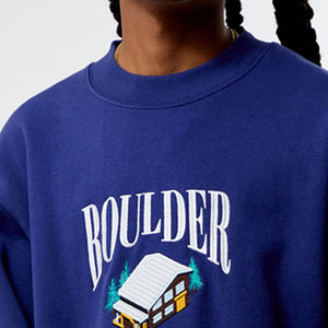 Pulls ras du cou vierges de coupe régulière pour hommes Fabricants de vêtements Sweatshirts sur mesure - Product Image 5