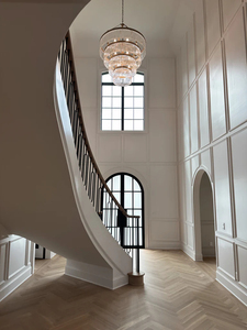 Pha lê sang trọng hiện đại vàng tròn nhiều lớp Đèn chùm trang trí cao cho biệt thự bài hiện đại xoay cầu thang Trần Đèn - Product Image 6