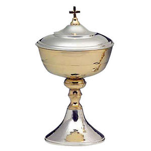 ถ้วยศีลมหาสนิททองเหลืองคุณภาพสูง สำหรับพิธีมิสซาและพิธีกรรมทางศาสนา พร้อมถ้วยทรงสูง - Product Image 2