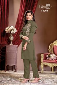 Dernière FABZONE Ensemble de cordons imprimés brodés en georgette de satin lourd de haute qualité pour les occasions spéciales indiennes pakistanaises - Product Image 5