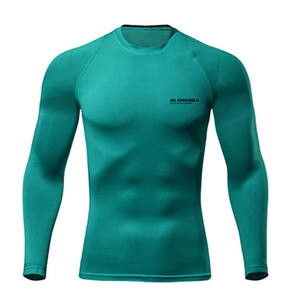 Camisetas de compresión transpirables para hombre más vendidas en stock, camisetas de compresión para hombre a bajo precio en venta - Product Image 1