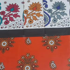 Tela tradicional con estampado de cera Khanga 45 Textiles de estilo africano para vestidos y camisas - Product Image 1