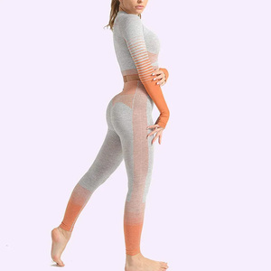 Conjunto de Yoga para Mujer, Ropa Deportiva para Gimnasio, Traje de Fitness de Alta Calidad, Conjunto de Dos Piezas, Venta al Por Mayor - Product Image 4