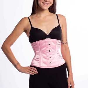 Under Bust Light Color Leather <b>Corsets</b> Eco-Friendly Lightweight Waist Cinchers High Controlled Body Shapewear - Product Image 5