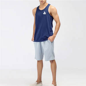 เสื้อกล้ามผู้ชายคุณภาพสูง ผลิตจากวัสดุที่ดีที่สุด ผ้าฝ้าย 100% ออกแบบโลโก้ได้ตามต้องการ แห้งเร็ว ระบายอากาศดี เป็นมิตรกับสิ่งแวดล้อม สีสันปรับแต่งได้ - Product Image 2