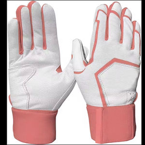 Gants de frappeur de baseball en cuir durables, légers, confortables, antidérapants, avec fermeture auto-agrippante ambidextre, OEM - Product Image 6