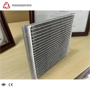 Horizontale Insert Type Alle Aluminium Micro-Kanaal Buis Vinnen Parallelle Stroom Warmtewisselaar Radiator