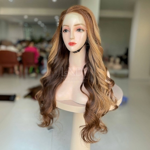 วิกผมบางสำหรับเด็กผม100% จากเวียดนามวิกผมมีลูกไม้ด้านหน้าเป็นลอน - Product Image 2