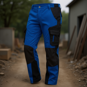Pantalon de travail FLORIAN Taille 52 Royal/Noir FHB Vêtements élégants Sac inclus - Product Image 3