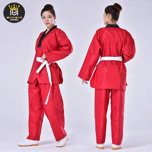 Uniforme de Taekwondo en coton/polyester extensible pour adultes, nouvelle arrivée, kimono de Jiu Jitsu, ensemble 2 pièces unisexe, logo sur le devant - Product Image 5