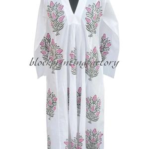 Nouvel arrivage de Kurti Long d'été en coton fait à la main pour femmes - Product Image 1