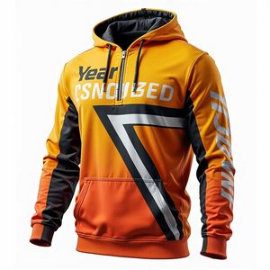 Sudadera con Capucha para Hombre, Estilo Holgado, Sublimada, Ropa Urbana, Ajuste Duradero, Personalizable, 100% Poliéster y Mezcla de Algodón Básico, Ropa Casual - Product Image 5