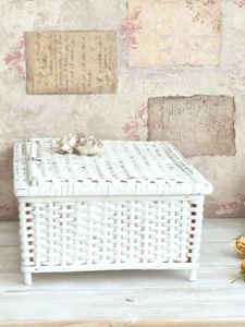 Cestas de Almacenamiento de Mimbre Blanco con Rosas, Hechas a Mano, de Ratán Natural, Ecológicas, Modernas, Multifuncionales, Artex Green Earth, Hechas en Hanói - Product Image 4