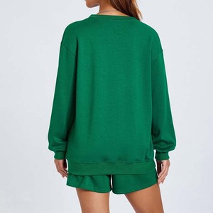 Sudaderas de Mujer al Por Mayor, de Primera Calidad, a Precio Económico, de Algodón Transpirable, Color Verde, Talla Grande - Product Image 5