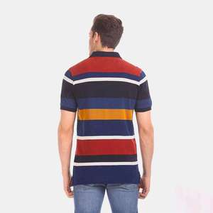 Diseño térmico logotipo personalizado Color sólido uniforme Golf hombres Casual puro algodón manga corta POLO camisa personalizada - Product Image 2