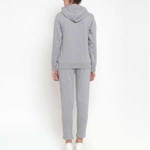 Ensemble 2 pièces pour femme, fabriqué en usine, vente chaude, respirant, personnalisé, court, hiver, uni, à capuche, polyester + élasthanne, manches longues, nouveauté - Product Image 6