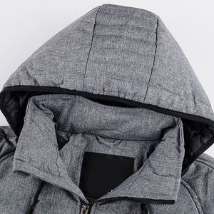 Chaqueta Acolchada de Lona con Capucha de Diseño Personalizado, Relleno Suave, para Hombre, Invierno, Acolchada, Moderna, Ropa Deportiva, Informal, Urbana - Product Image 3