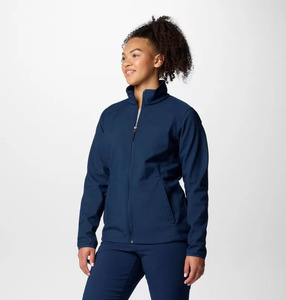 Diseño personalizado Collegiate Navy Mujeres Kruser Ridge Softshell Chaqueta Mangas completas y a prueba de viento Mujeres Running Chaquetas al aire libre - Product Image 6
