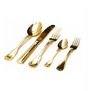 Juego de cubiertos de latón hechos a mano de alta calidad Cubiertos superiores Hogar Hotel y restaurante Cocina Artículos de catering - Product Image 4