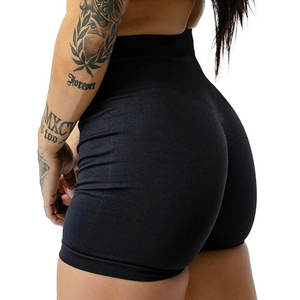 Shorts de sport de haute qualité en gros, compression, fitness, yoga, taille haute, vêtements de sport personnalisés, shorts de cycliste - Product Image 2