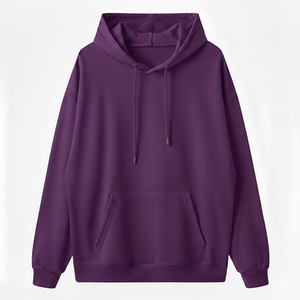 Sudadera con Capucha de Invierno para Hombre, Nueva Moda, Manga Larga, Informal, Color Sólido, con Bolsillo, Tejido Fino, 100% Algodón, Corte Holgado - Product Image 2