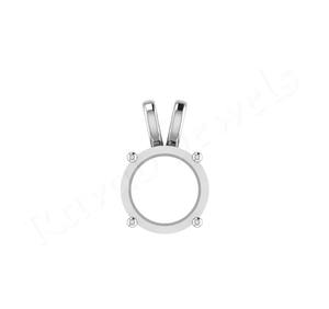 Nueva llegada de plata esterlina 925 joyería encontrar forma redonda Punta de moda 10x15mm hecho en La India colgante de montaje semi para exportación - Product Image 1