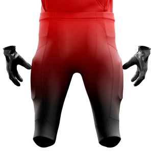 Custom <b>Red</b> Black American Football Uniform Men Team Jersey Pants Breathable Moisture-Wicking Tackle Twill Durable Front - Product Image 6