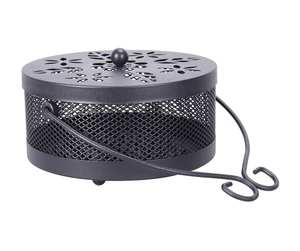 Meilleure qualité vente chaude nouveau Design porte-encens pour ménage brûleur ignifuge cadre en métal moustique bobine support avec poignée - Product Image 3