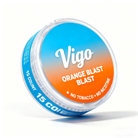 Vigo 100mg Caféine Nootropique Sachets d'Énergie Naturelle Maintien de la Concentration Stimulation Amélioration Énergie & Focus Sachets Buccaux de Caféine Naturelle