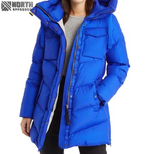 2025 femmes durable décontracté hiver doudounes avec col montant en gros plaine teint Parkas manteau hommes mode - Product Image 2