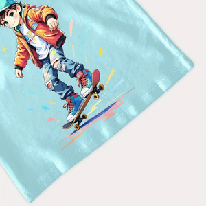 Camiseta juvenil de moda, ropa de calle Unisex, tela de algodón, diseño personalizado para eventos de equipos y uso promocional - Product Image 5